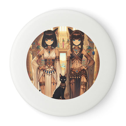 Egyptian Priestess Cats Wham-O Frisbee – Sacred Guardians & Desert Power