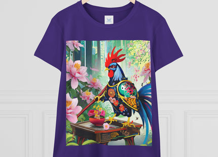 Cyberpunk Rooster Cotton Tee