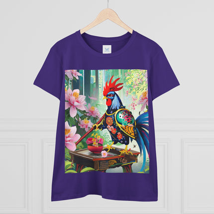 Cyberpunk Rooster Cotton Tee
