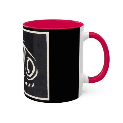 December (Cat Lying) by Anna Julia de Graag Colorful Mugs, 11oz