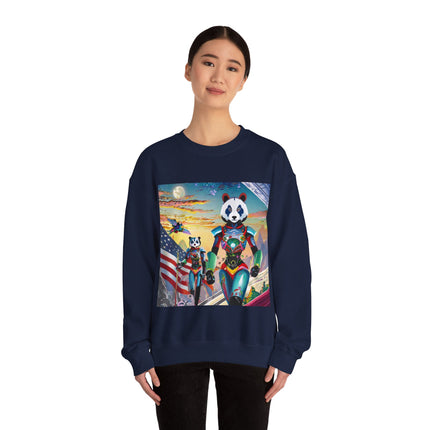 Cyber Punk Robots Unisex Heavy Blend™ Crewneck Sweatshirt