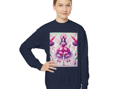 Fuchsia Fairy Youth Crewneck Sweatshirt