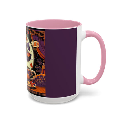 Theatrical Halloween Mice on Teacup Colorful Mugs (11oz, 15oz)