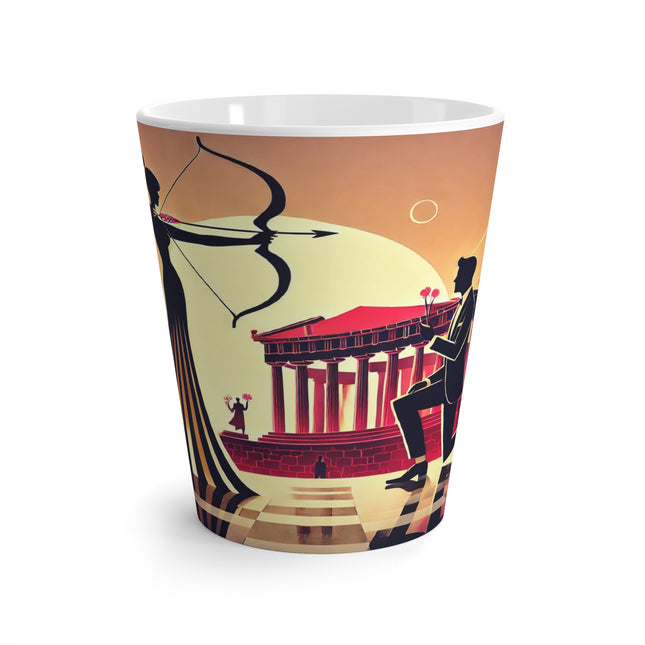 Art Deco Valentine's Romance Latte Mug