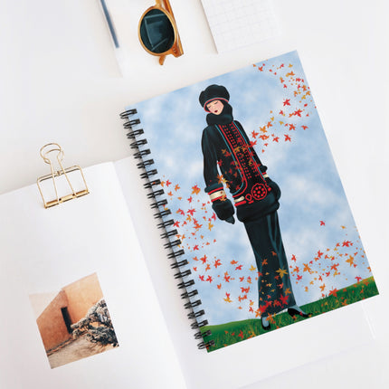Elegance in Autumn Spiral Notebook - Ruled Line