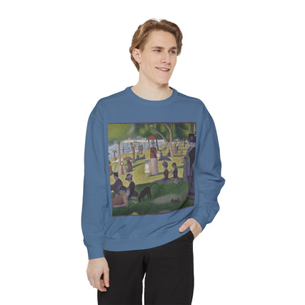 A Sunday on La Grande Jatte by Georges Seurat Unisex Garment-Dyed Sweatshirt