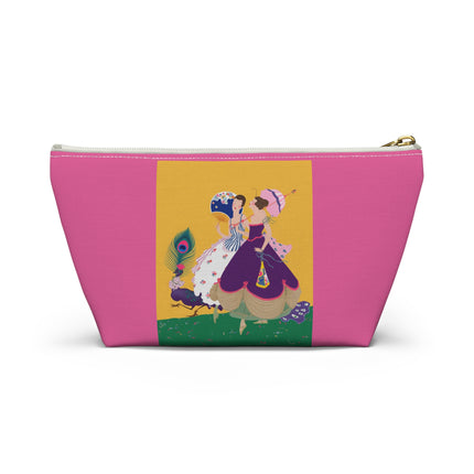 Peacock Ladies in the Garden Cosmetic Bag – Playful Elegance & Art Deco Charm