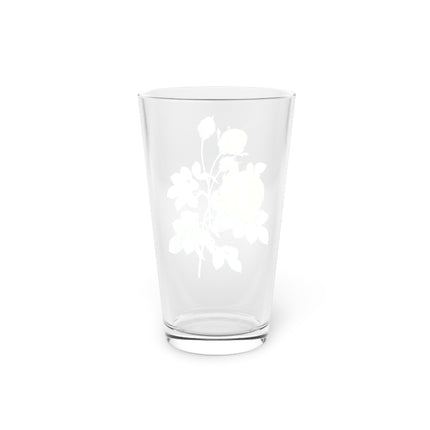 Yellow Rose Botanical Illustration by Pierre-Joseph Redouté Glass, 16oz