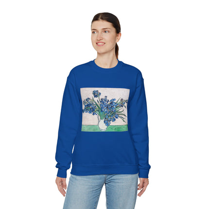 Irises by Vincent Van Gogh Heavy Blend™ Crewneck Sweatshirt