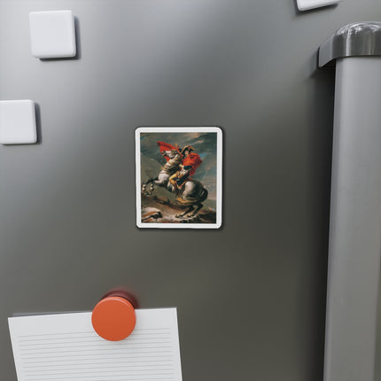Napoleon Crossing the Alps by Jacques-Louis David Die-Cut Magnets (5 Sizes)