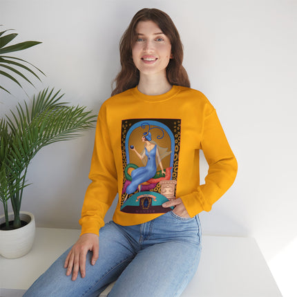 September & Sapphire (from the Gem Series) by Sofia Chiostri Heavy Blend™ Crewneck Sweatshirt