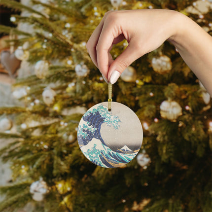 The Great Wave off Kanagawa by Katsushika Hokusai Glass Ornament