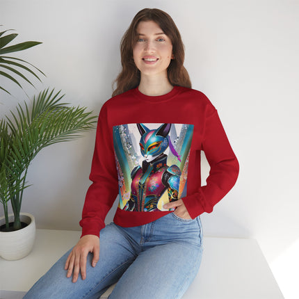 Cyberpunk Chic Unisex Heavy Blend™ Crewneck Sweatshirt