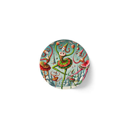 Christmas Ballet of the Absurd Round Sticker Label Rolls
