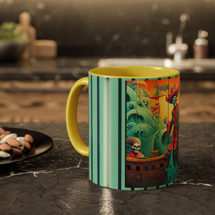 Skeleton Crew of the Misty Seas Colorful Mugs (11oz, 15oz)
