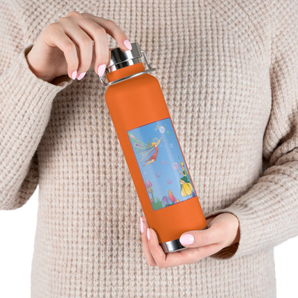Blossoming Fairy Magic Copper Vacuum Insulated Bottle, 22 oz
