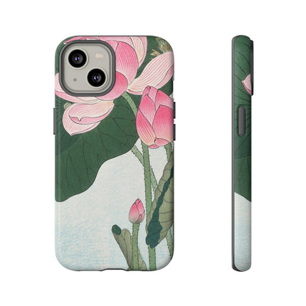 Blooming Lotus Flowers by Ohara Koson Phone Cases