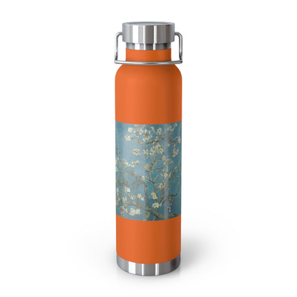 Almond Blossom by Vincent van Gogh Copper Vacuum Insulated Bottle, 22oz