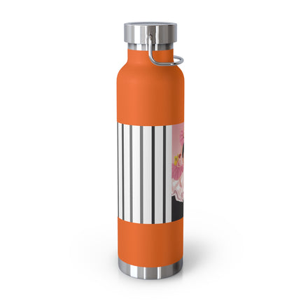 Pierrot & Fairies Dressed in Pink by Sofia Chiostri Copper Vacuum Insulated Bottle, 22oz
