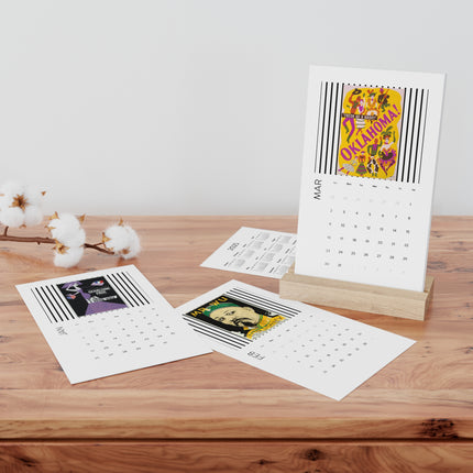 Iconic Vintage Posters Vertical Desk Calendar (2025)