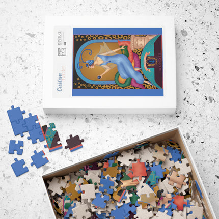 September & Sapphire (from the Gem Series) by Sofia Chiostri Puzzle (110, 252, 500-Piece)