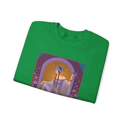 February & Amethyst (from the Gem Series) by Sofia Chiostri Heavy Blend™ Crewneck Sweatshirt