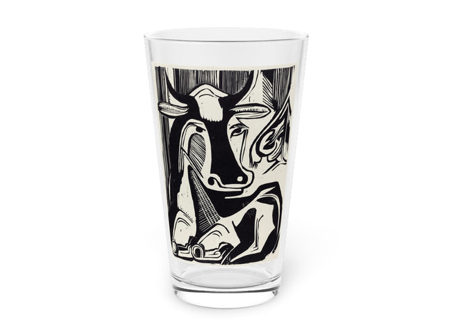 The Large Cow by Ernst Ludwig Kirchner Glass, 16oz