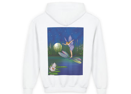 Fairy on a Dragonfly Youth Heavy Blend Hooded Sweatshirt