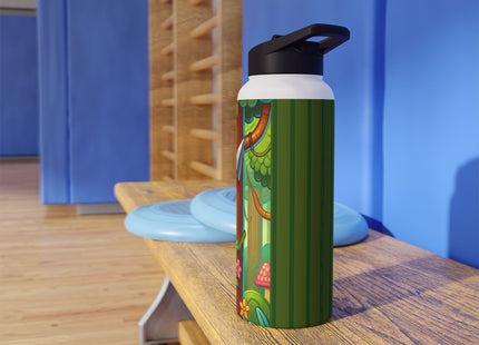 Stealthy Stripes Stainless Steel Water Bottle, Standard Lid