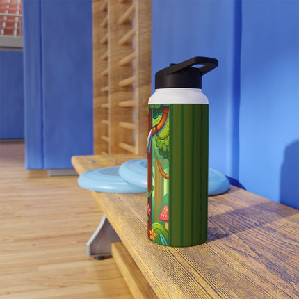 Stealthy Stripes Stainless Steel Water Bottle, Standard Lid