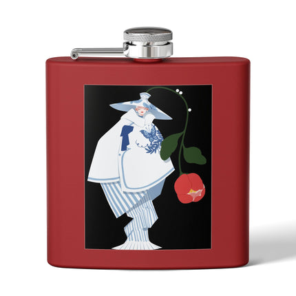 Blue & White Porcelain Geisha Flask – Quiet Elegance & Timeless Grace