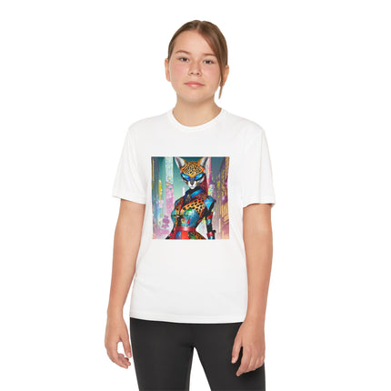 Cyber Cat Glamour Youth Competitor Tee