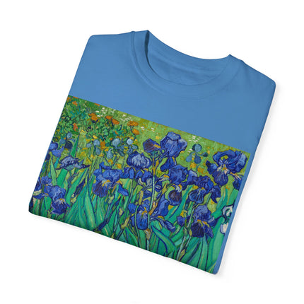 Irises by Van Gogh Unisex Garment-Dyed T-shirt