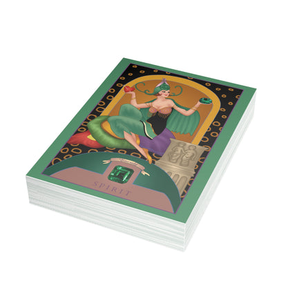 May & Emerald (from the Gem Series) by Sofia Chiostri Postcards (envelopes included) - Bundles of 10, 30, 50 Pieces