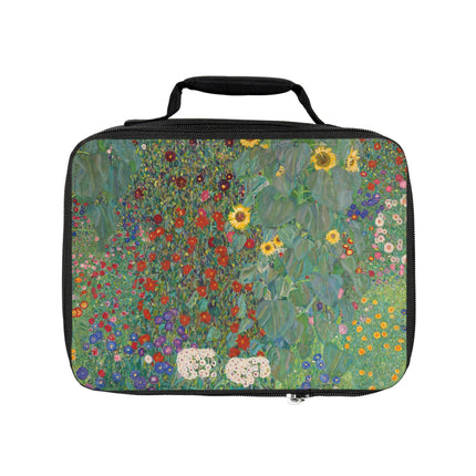 Farm Garden with Sunflowers by Gustav Klimt Lunch Bag