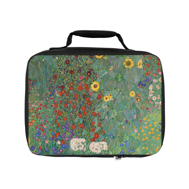 Farm Garden with Sunflowers by Gustav Klimt Lunch Bag