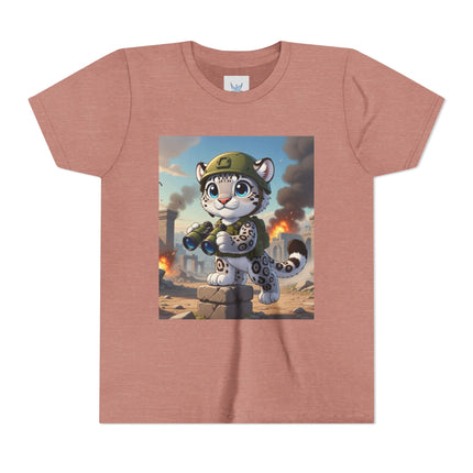 Snow Leopard Lookout Youth Short Sleeve Tee