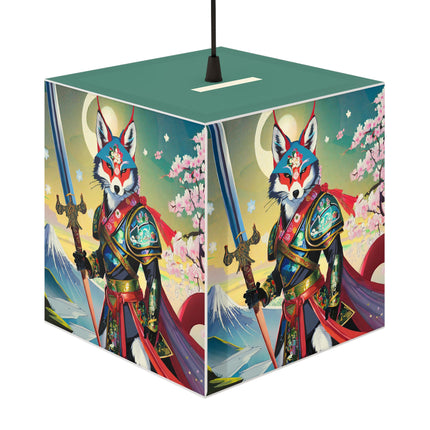 Cyberpunk Samurai Light Cube Lamp