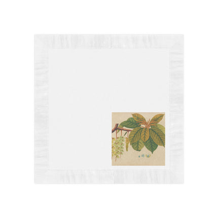 Album of watercolors of Asian fruits and flowers Pl.03 by Anonymous White Coined Napkins