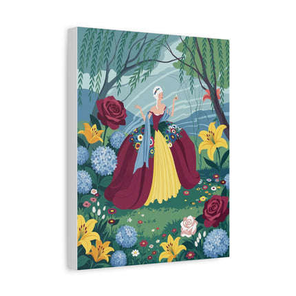🌹🌿 The Willow Garden Promenade Placemat – Art Deco Floral Elegance