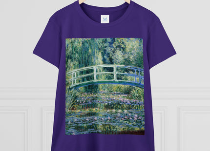 Water Lilies and Japanese Bridge by Claude Monet Women's Midweight Cotton Tee