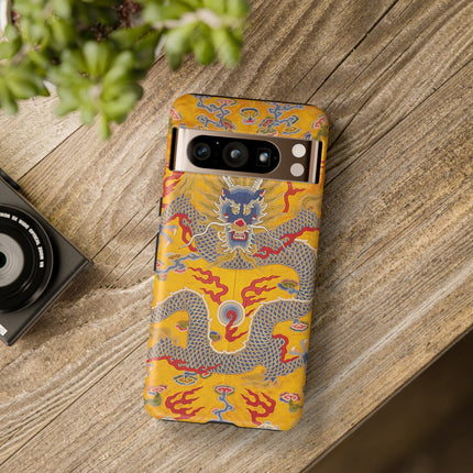 Majestic Dragon Regalia – Imperial 12-Symbol Robe Phone Cases