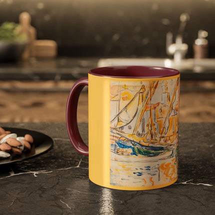 Saint-Tropez by Paul Signac Colorful Mugs (11oz, 15oz)