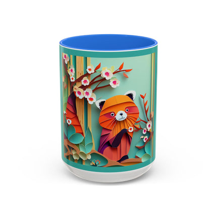 A Playful Red Panda Colorful Mugs (11oz, 15oz)