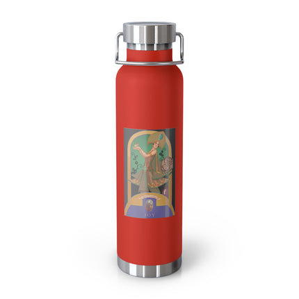 October & Opal, Tourmaline (from the Gem Series) by Sofia Chiostri Copper Vacuum Insulated Bottle, 22oz