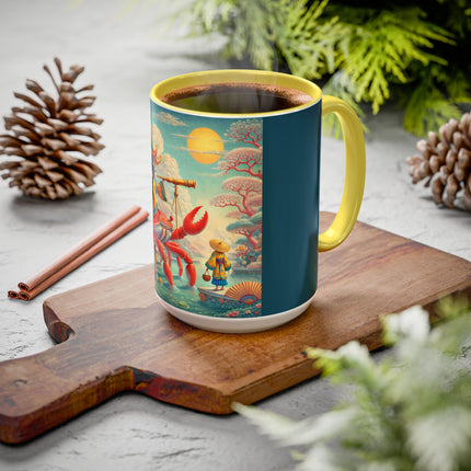 The Celestial Crab Navigator Colorful Mugs (11oz, 15oz)