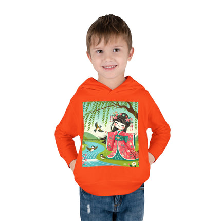Sparrow Dance Geisha Fairy Toddler Pullover Fleece Hoodie