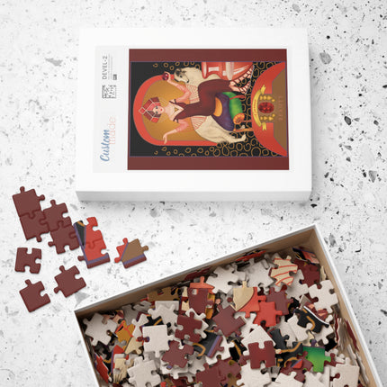 January & Garnet (from the Gem Series) by Sofia Chiostri Puzzle (110, 252, 500-piece)