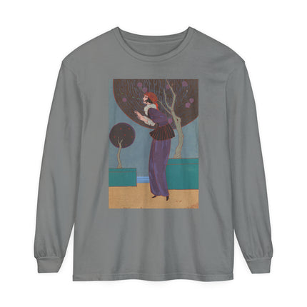 Les Lucioles by Charles Martin Garment-dyed Long Sleeve T-Shirt