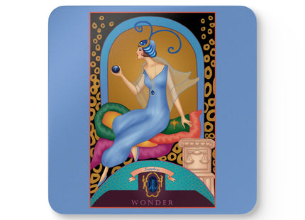Virgo Zodiac Design – September & Sapphire by Sofia Chiostri | Corkwood Coaster Set